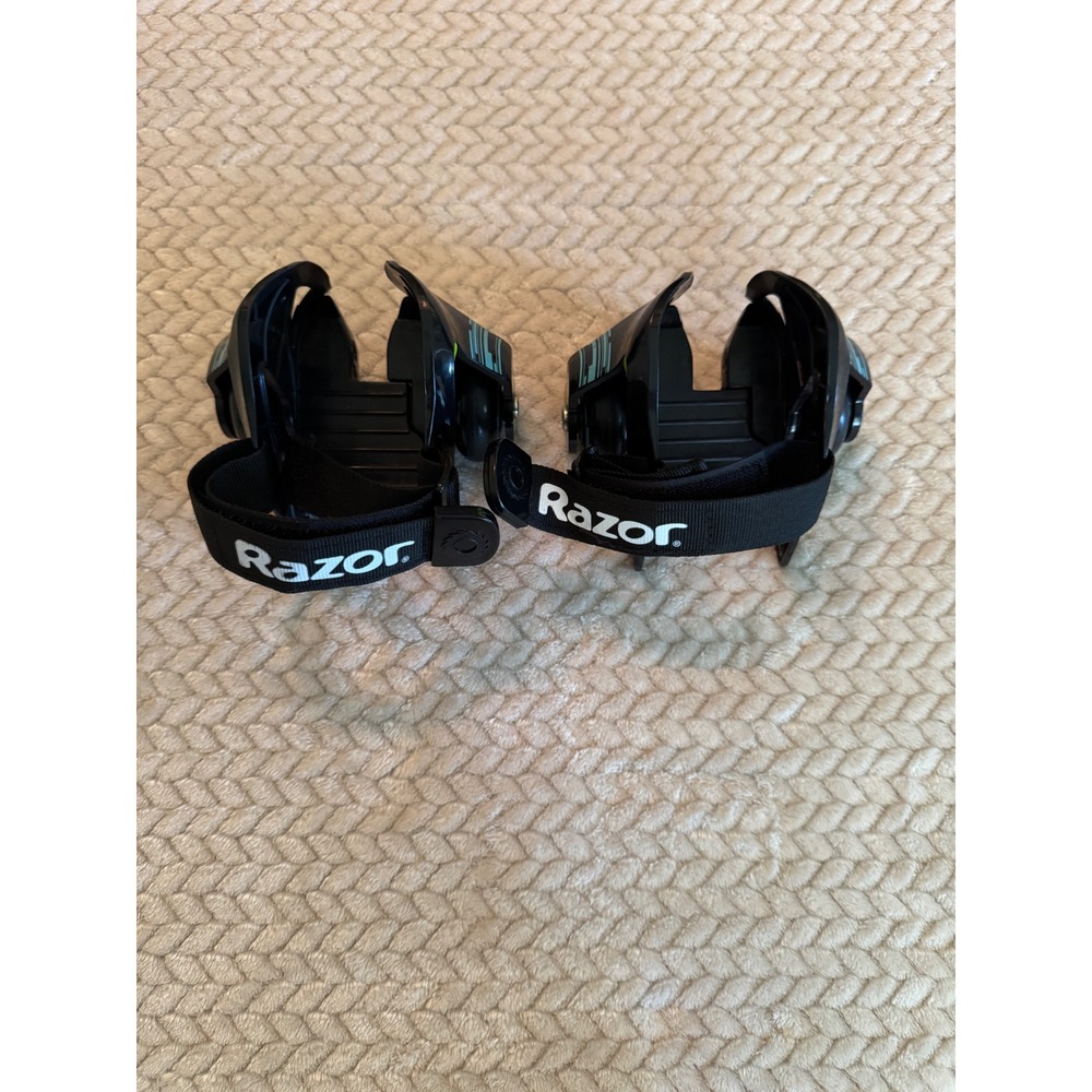 Razor Jetts Heel Wheels Adjustable Roller Skates Black Teal Kids Ages 8+